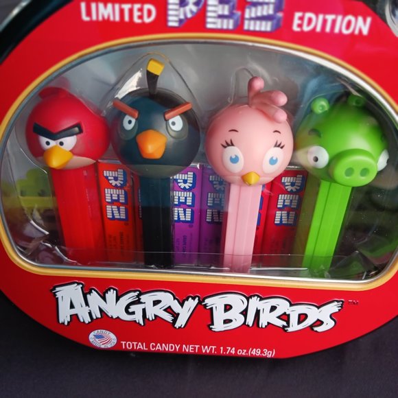 Angry Birds PEZ Dispensers Candy With Limited Edition Collector Tin NEW - Picture 4 of 7